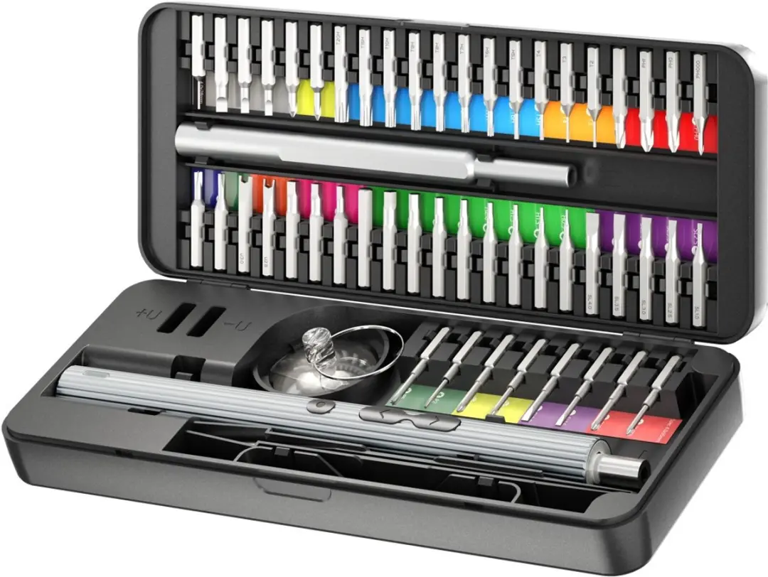 Goobay Tools 58-in-1 elektrische schroevendraaier met 50-delige precisiebitten,