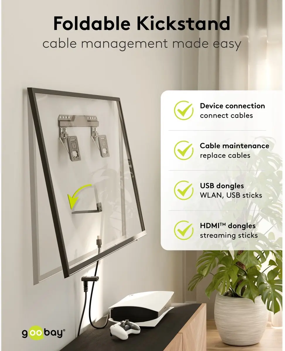 Goobay Ultraslim TV Muurbeugel FIXED 80353