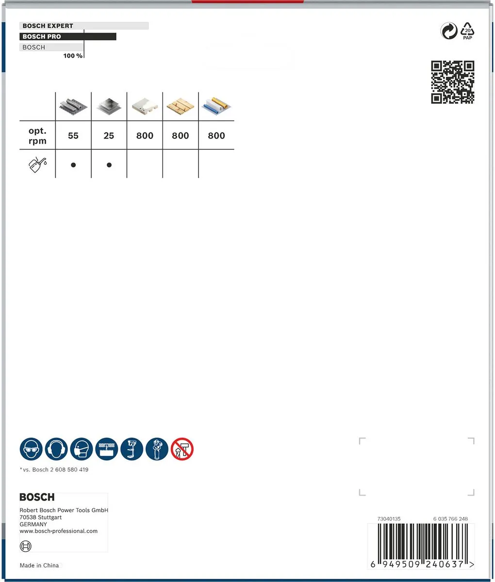 Bosch Professional Multi Materiaal PC Plus Gatenzaag 152mm 2608594419