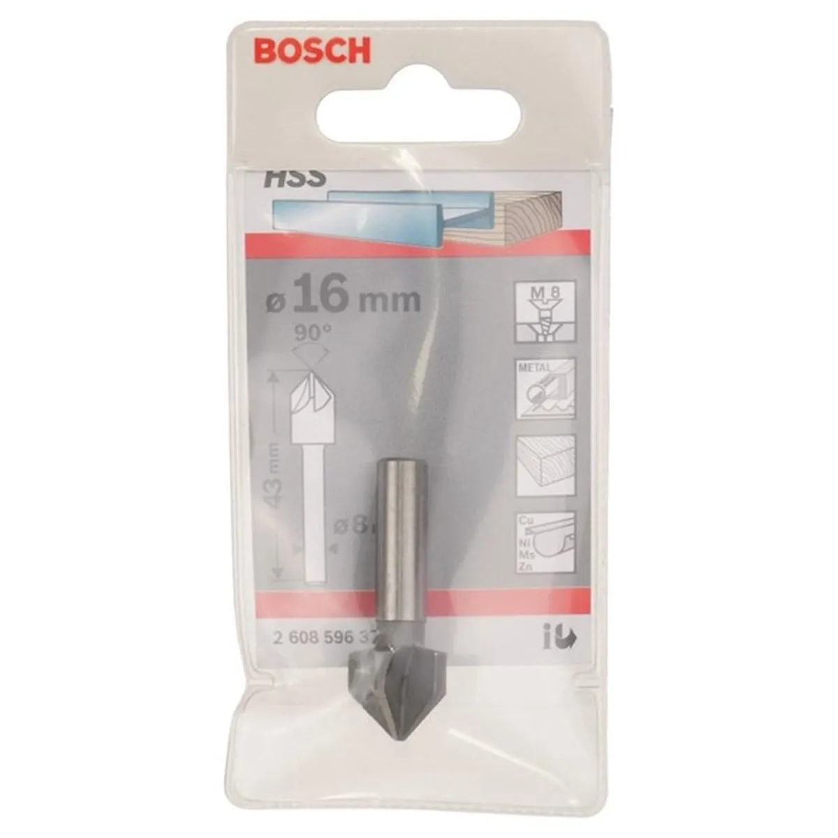 Bosch Professional Verzinkboor 16mm - Hout - 2608596372