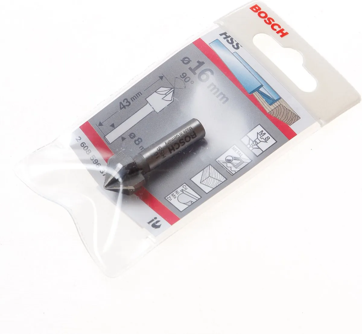 Bosch Professional Verzinkboor 16mm - Hout - 2608596372 - afbeelding 6 van 6