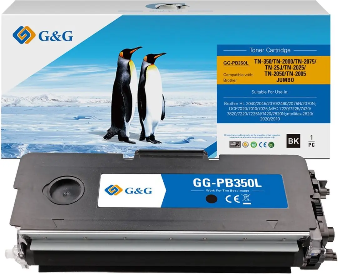 G&G TN2000 XL Toner Compatibel met Brother TN-2000 Tonercartridge zwart 1 stuk(s