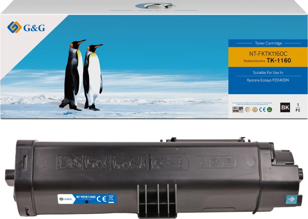 G&G TK1160 toner compatibel met Kyocera TK-1160 Tonercartridge zwart 1 stuk(s) H