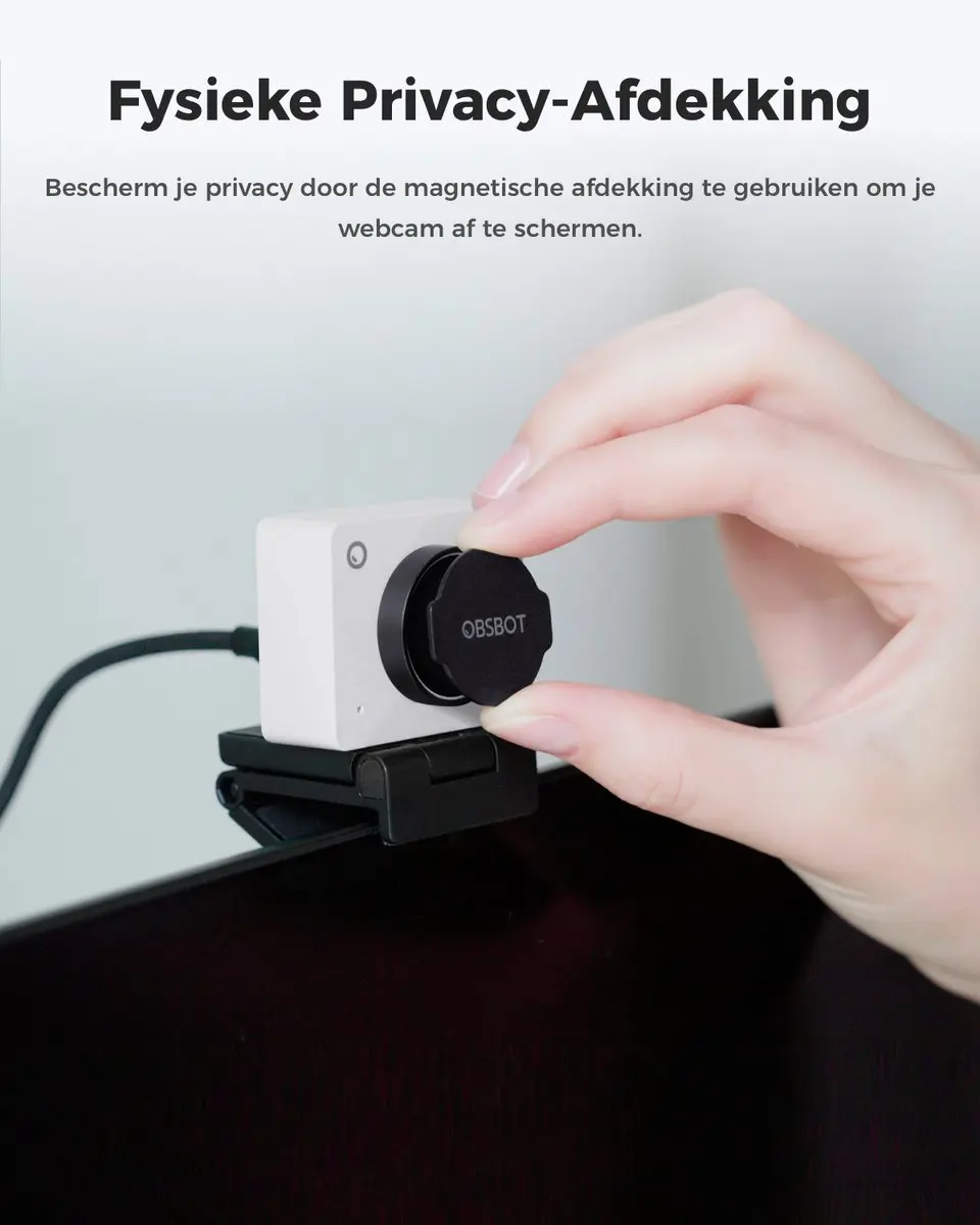 OBSBOT Meet 2 P.B.1.00024 Webcam 4K - Cloud White - afbeelding 2 van 6