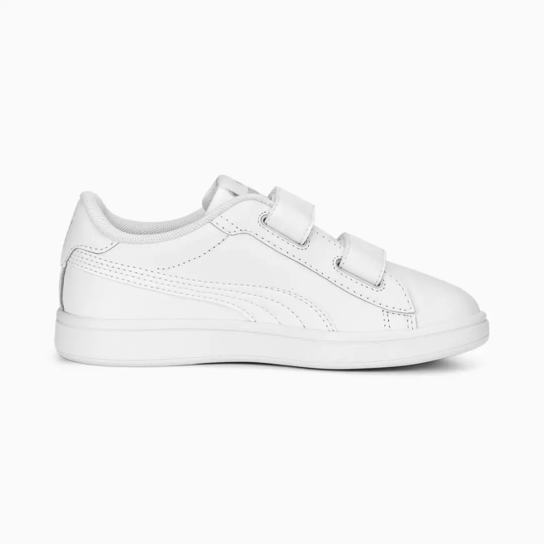 PUMA Smash 3.0 L V PS Sneakers Junior - 34 - Wit - afbeelding 5 van 6
