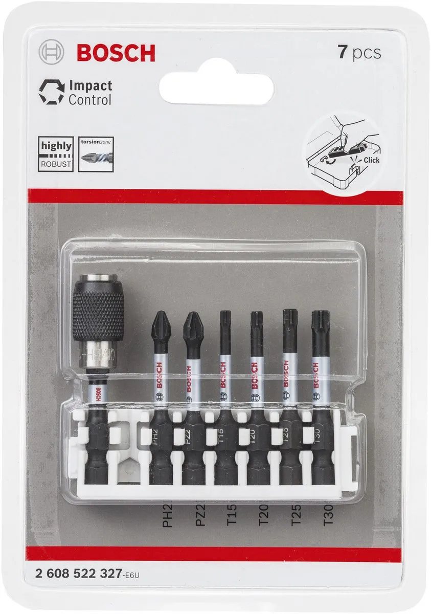 Bosch Professional Impact Power Bit 50mm T30 - 5 Stuks