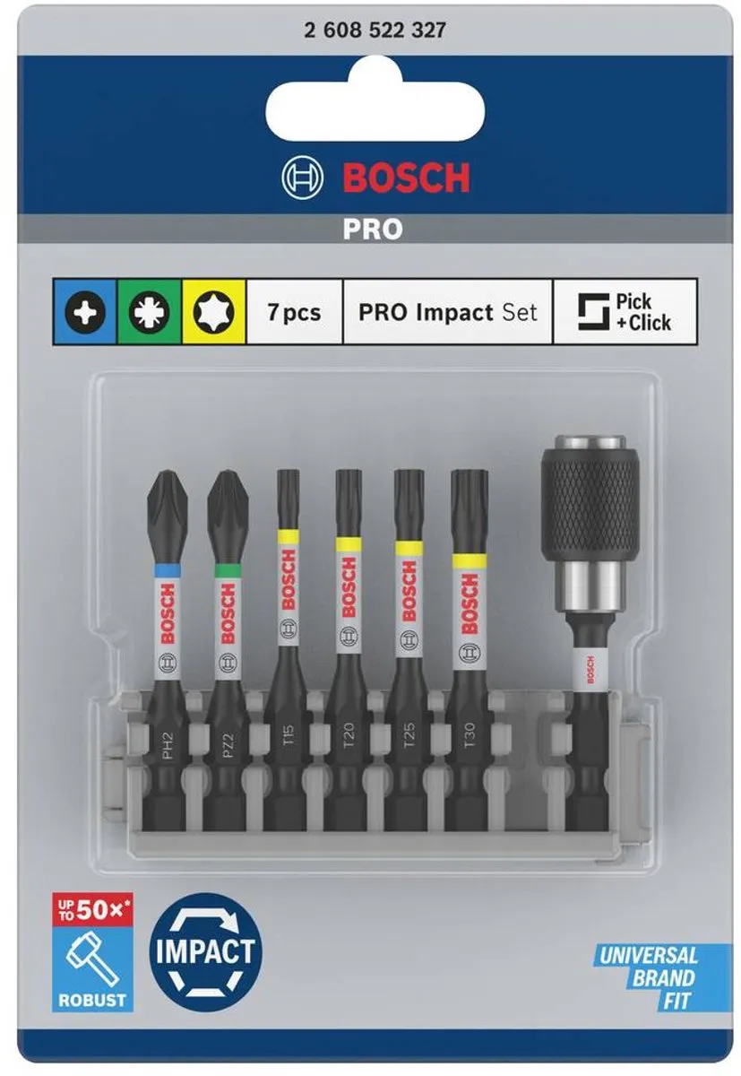 Bosch Professional Impact Power Bit 50mm T30 - 5 Stuks - afbeelding 6 van 6