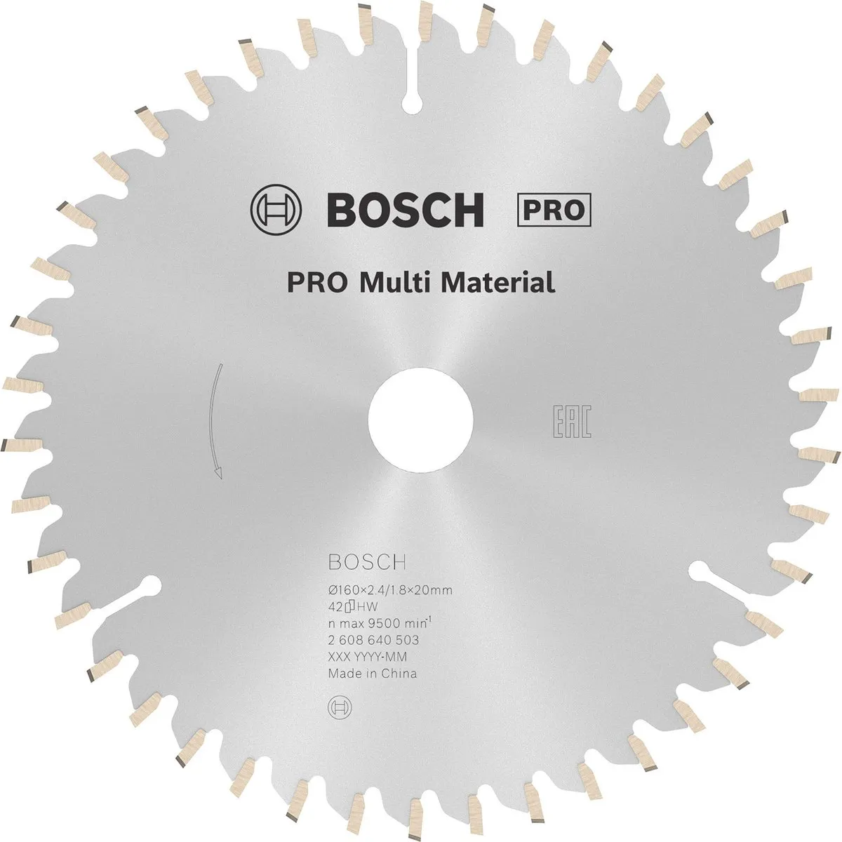 Bosch Professional CIRKZB MULTI Zaagblad 160mm