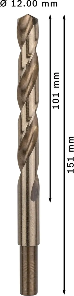 Bosch Professional ST. LINE 12mm HSS-CO Boor - 5 Stuks