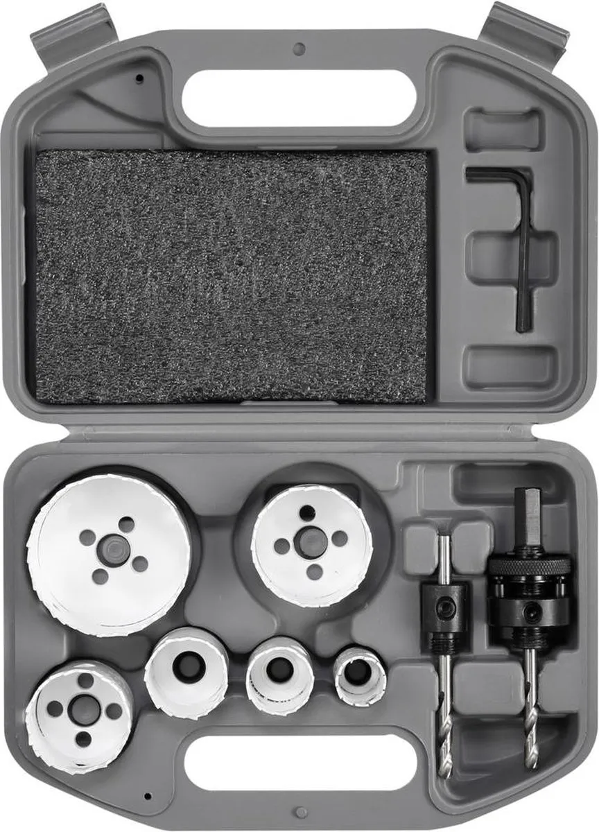 TOOLCRAFT TO-6803625 Gatenzaagset Metaal - 6-delig 22-68mm