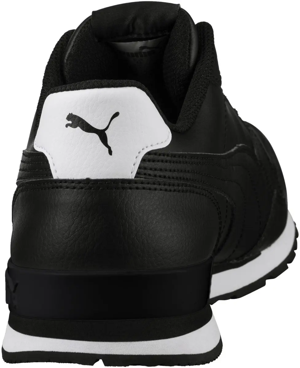 PUMA ST Runner V2 Full Leather Heren Sneakers - Zwart - afbeelding 3 van 6