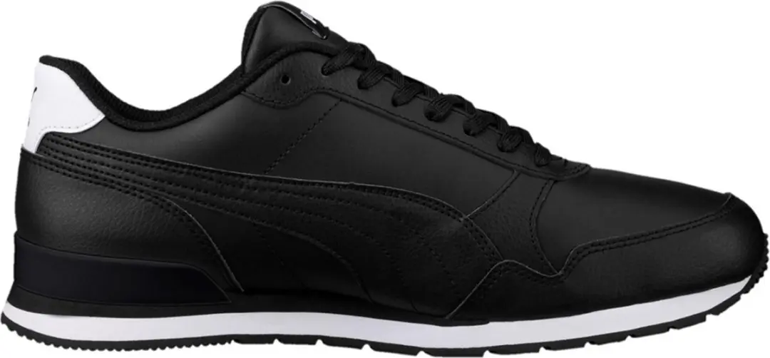 PUMA ST Runner V2 Full Leather Heren Sneakers - Zwart - afbeelding 5 van 6