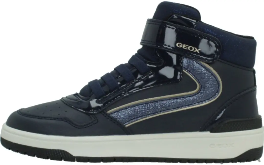 Geox Washiba Meisjes Sneakers - Marineblauw/Platina - Maat 30 - afbeelding 2 van 6