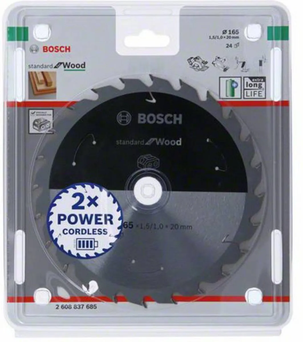 Bosch Professional Cirkelzaagblad PRO Wood 24T 165mm - 2608837685