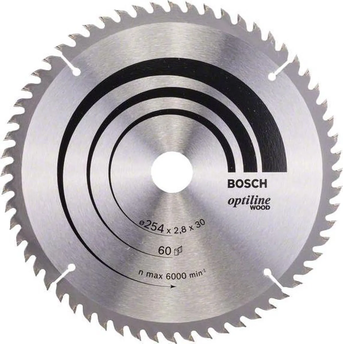 Bosch Professional PRO Wood Cirkelzaagblad 254mm - Metaal/Hout