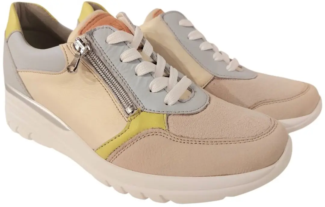 Waldlaufer Sneaker 927H02 706 095 Desert Sky Perl Lime Wijdte H
