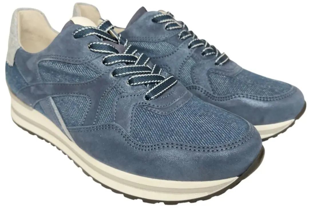Gabor Sneaker 66.525.16 Blauw Wit Wijdte H