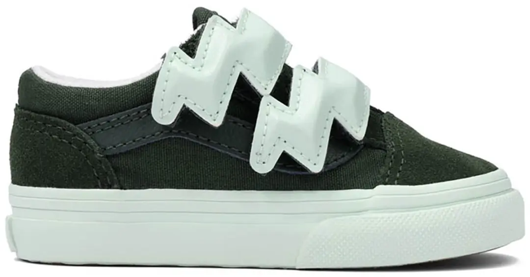 Vans Old Skool V Bolt Strap Schoenen Groen EU 21 Jongens,Meisjes