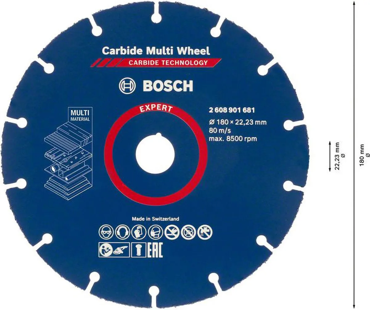Bosch Professional EXPERT Multischijf Snijschijf 180mm
