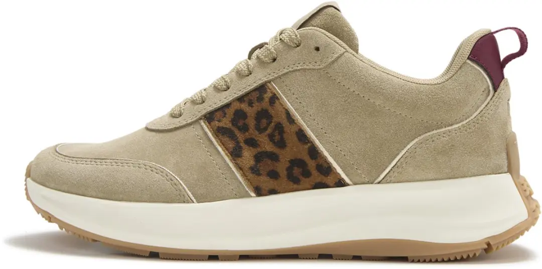 F-Mode Flow suede Luipaard Sneaker