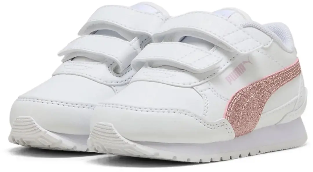 Puma St Runner V4 Sl Glitter V Inf Schoenen Zonder Veters Wit EU 26 Kinderen