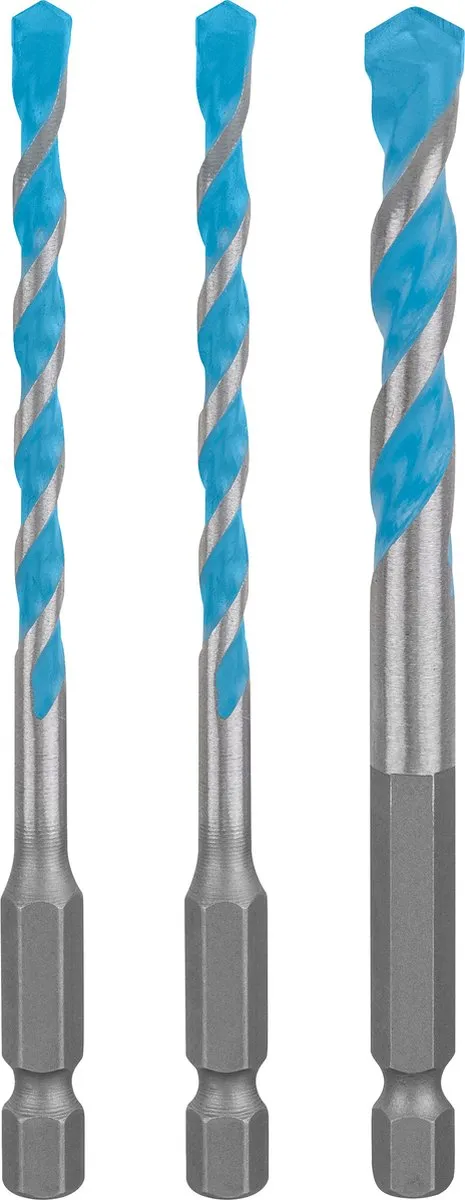 Bosch Professional EXPERT 3-delige HEX-9 MultiConstruction Borenset 3 Stuks