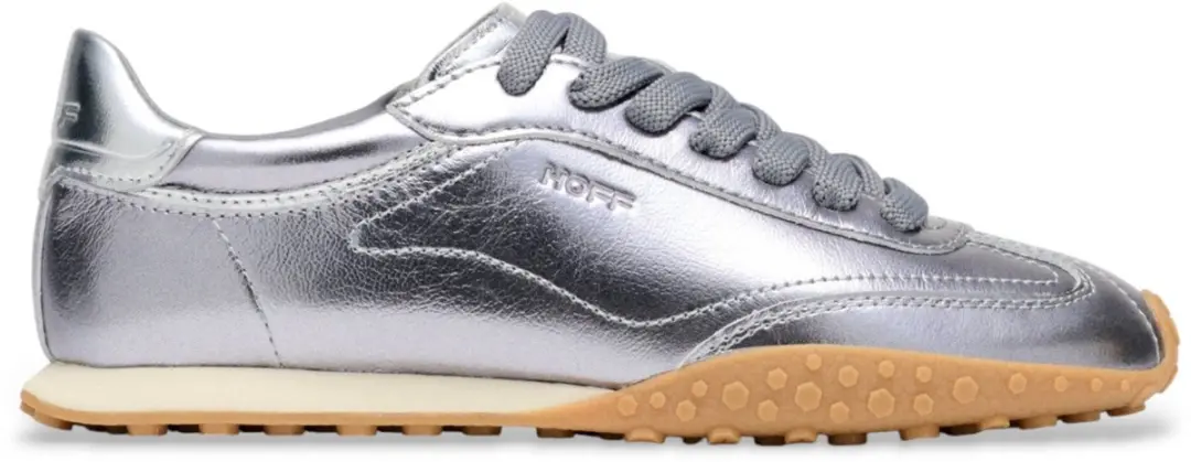 Hoff Bridge Metallics Zilver Leren Sneakers