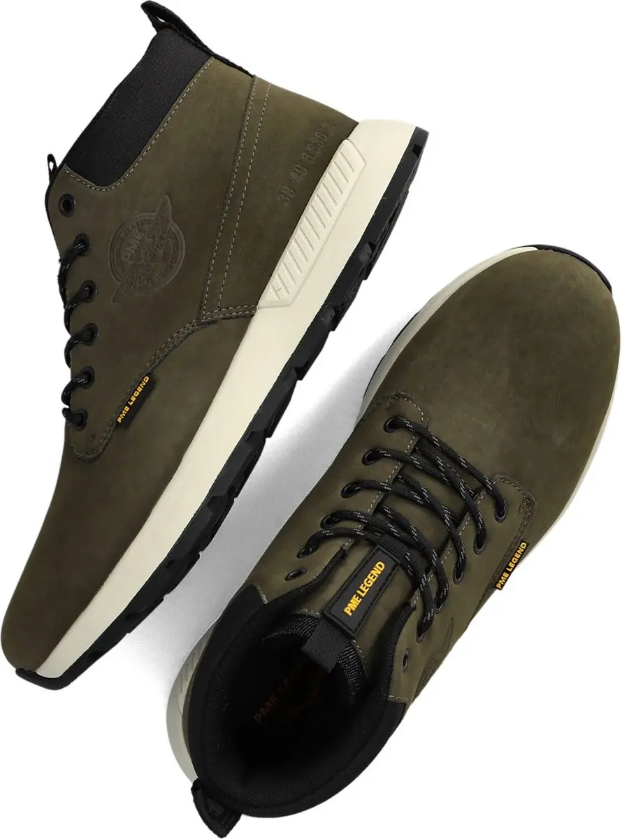 PME Legend Ribber Mid Heren Sneakers - Groen - Maat 41 - afbeelding 4 van 6