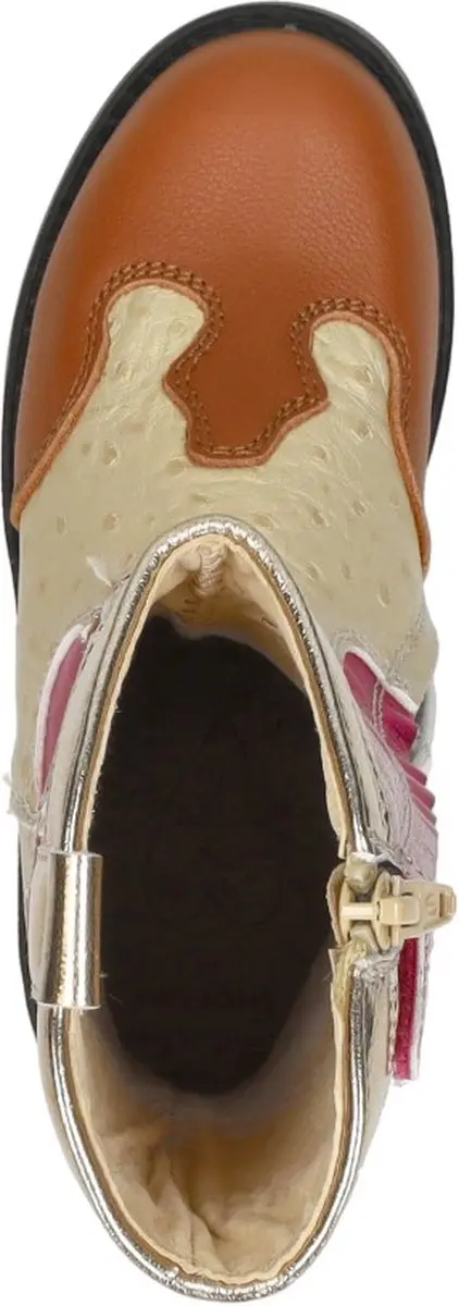 Shoesme Enkellaarsjes - Goudkleur - Maat 27 - afbeelding 4 van 6