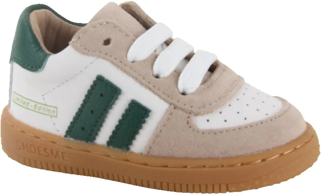 Shoesme Wit-Groen Sneakertje