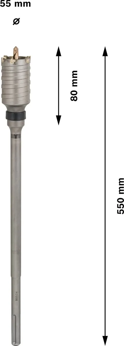 Bosch Professional PRO SDS max-5 Core Cutter F00Y145193 - Beton 55mm - afbeelding 2 van 6