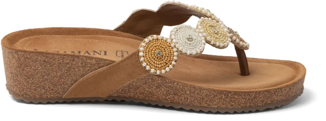Lazamani Mare Teenslippers - beige - Maat 44 - afbeelding 6 van 6