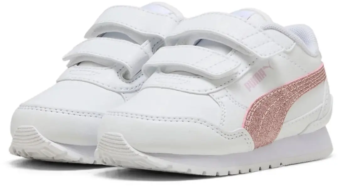Puma St Runner V4 Sl Glitter V Inf Schoenen Zonder Veters Wit EU 23 Kinderen