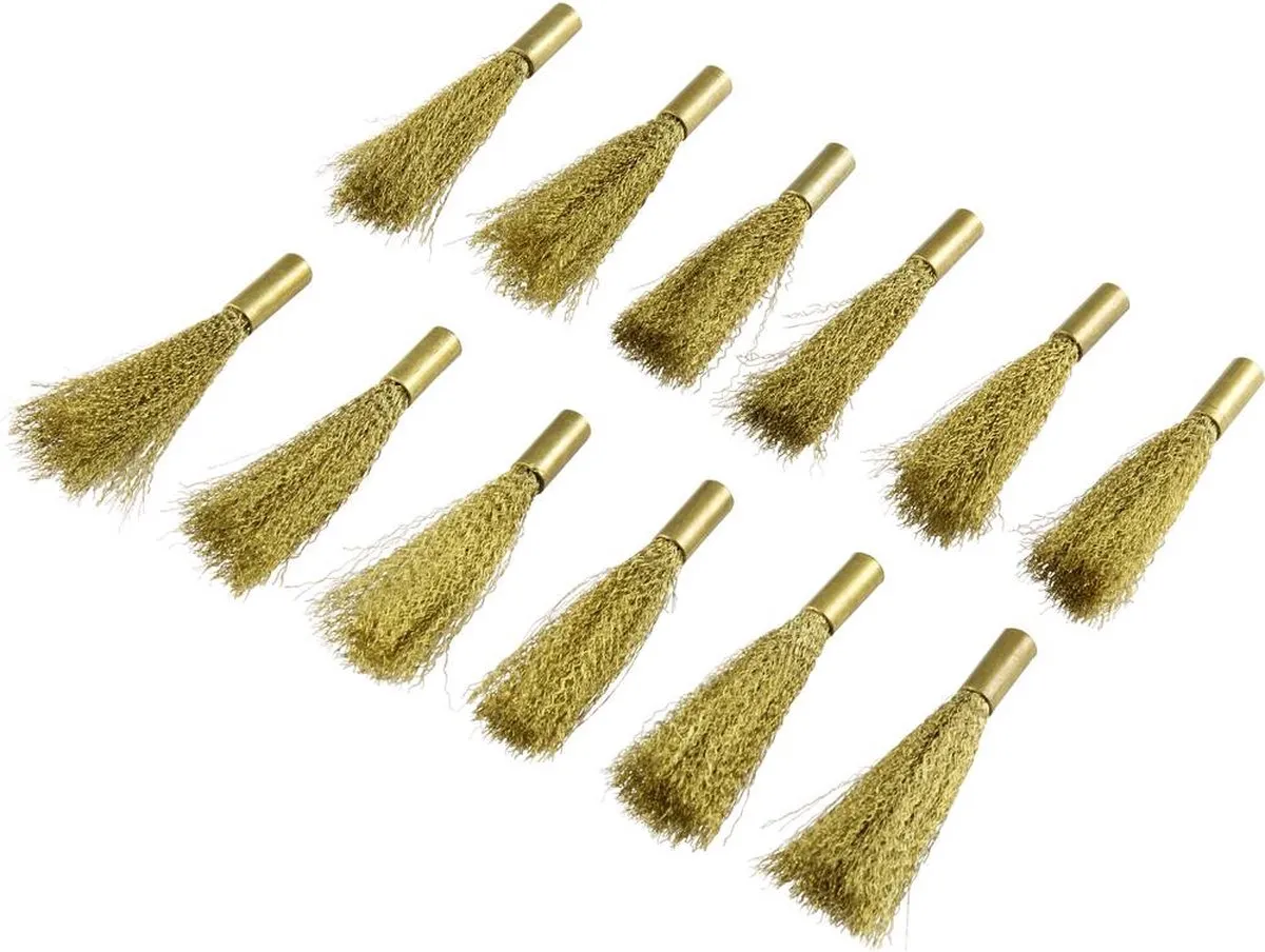 TOOLCRAFT TO-5864076 Messingborstel - 12-delig