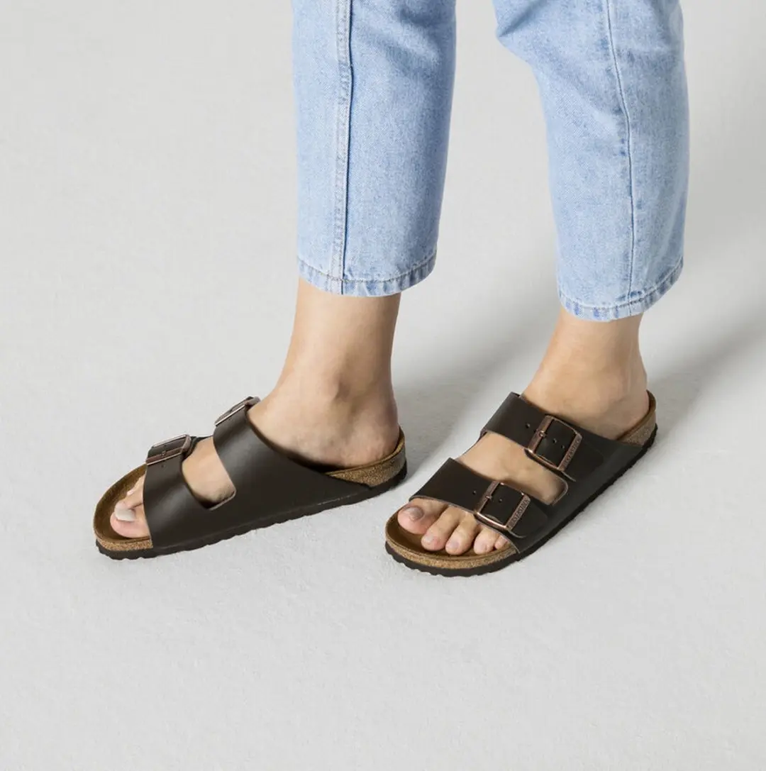 Birkenstock Arizona Slides Heren - Maat 44 - Donkerbruin - afbeelding 6 van 6