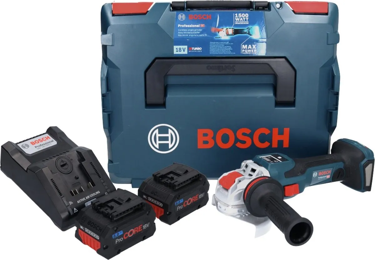 Bosch Professional GWX 18V-15 SC Haakse Slijper - 2x 18V 8.0Ah