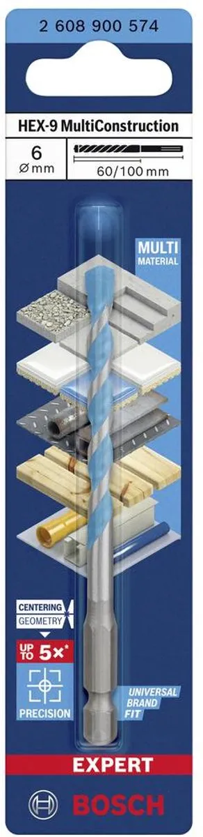Bosch Professional EXPERT HEX-9 MultiConstruction Boor 6x60x100mm