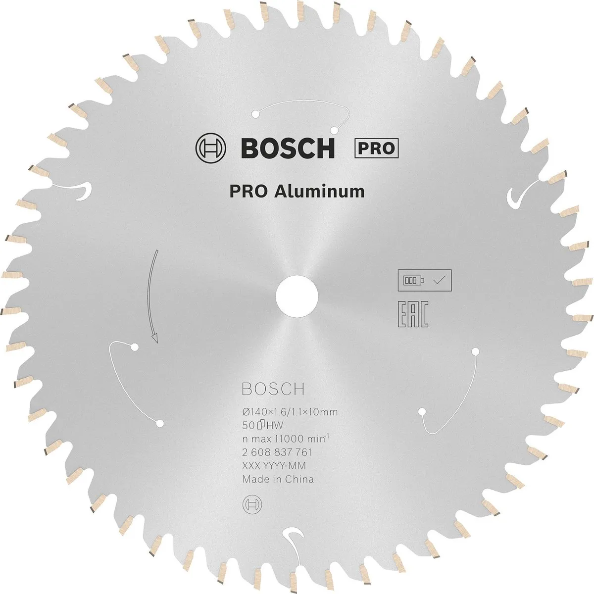 Bosch Professional Aluminium Accuzaagblad 140x1,6x10
