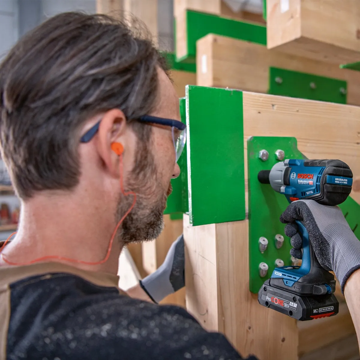 Bosch Professional GDS 18V-450 HC Slagmoeraanzetter - 2x 4.0Ah Accu