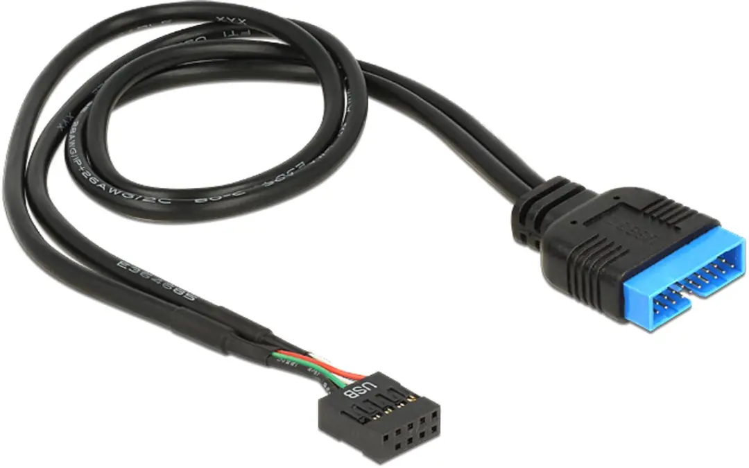 Delock 83776 USB 2.0 - USB 3.0 - 0,45m - afbeelding 2 van 3