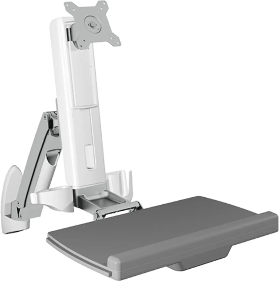 Icy Box IB-MS600-W Monitorwandbeugel 61cm - Toetsenbordhouder - Kantelbaar - afbeelding 2 van 5