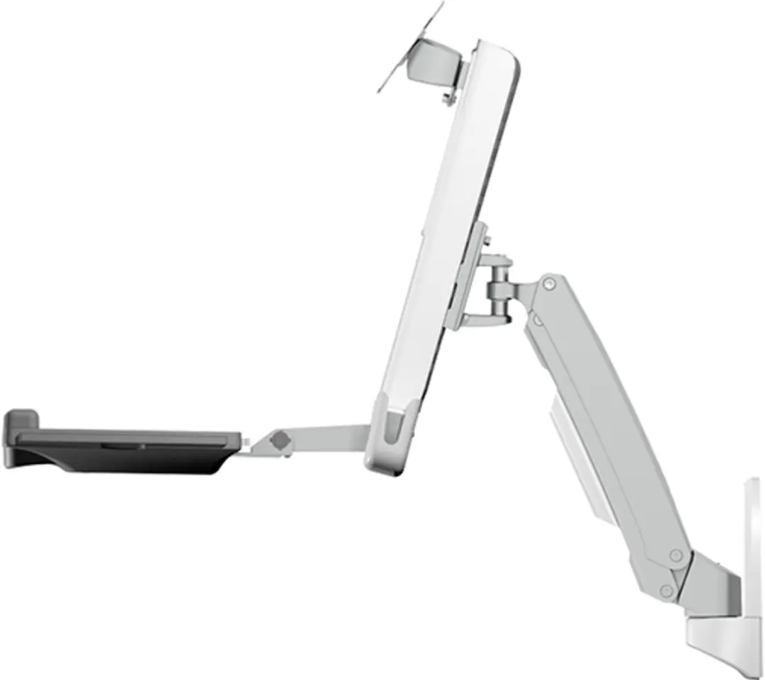 Icy Box IB-MS600-W Monitorwandbeugel 61cm - Toetsenbordhouder - Kantelbaar - afbeelding 3 van 5