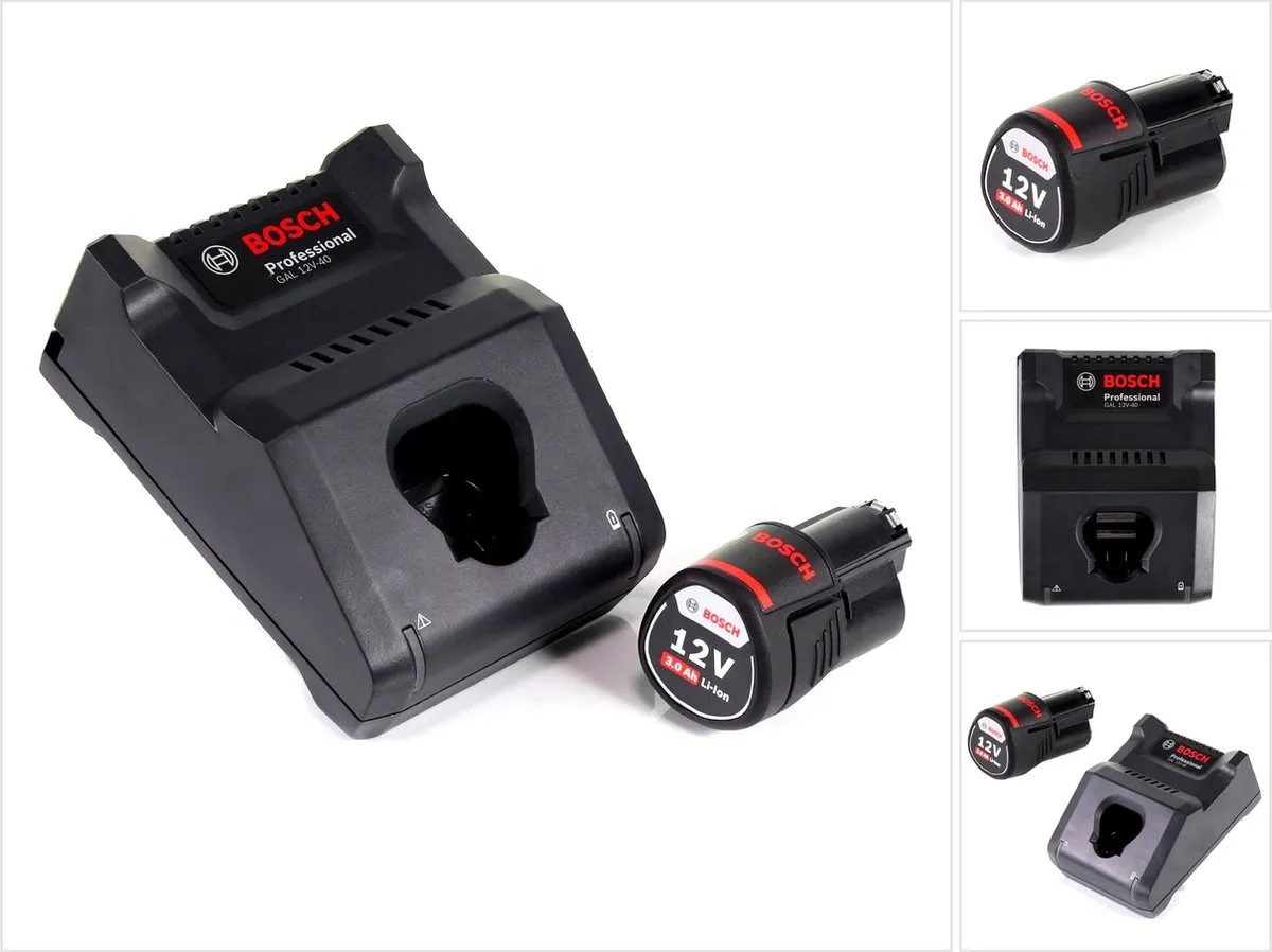 Bosch Professional GAL 12V-40 + GBA 12V 3.0Ah Snellader