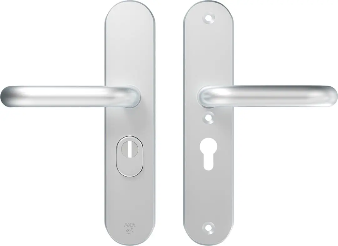 AXA Veiligheidsbeslag (Oval Plus) Aluminium glad: Kruk-Kruk (model U) PC55 met k