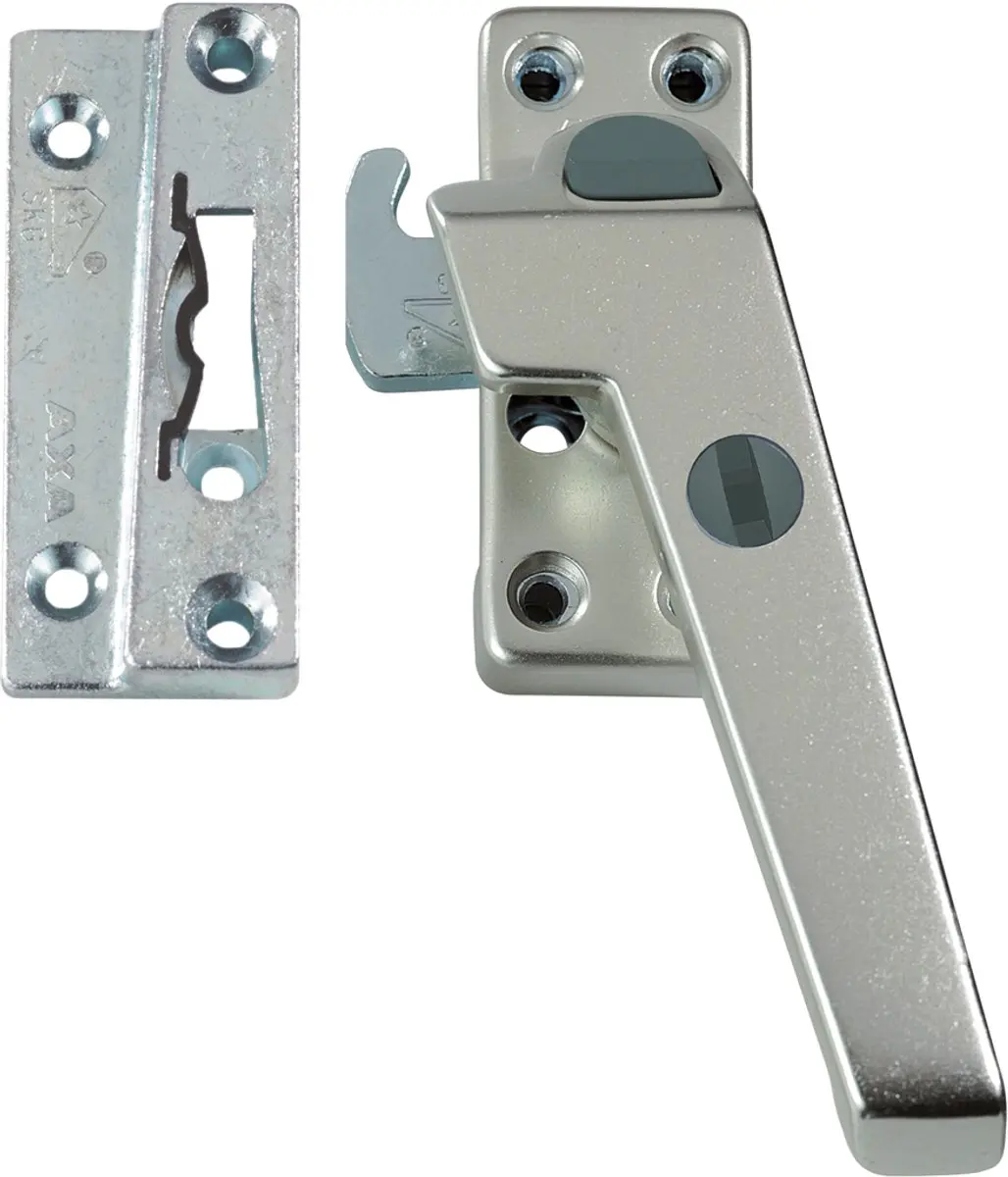 AXA Veiligheids Raamsluiting (model 3320) Aluminium Champagne: Afsluitbaar met d