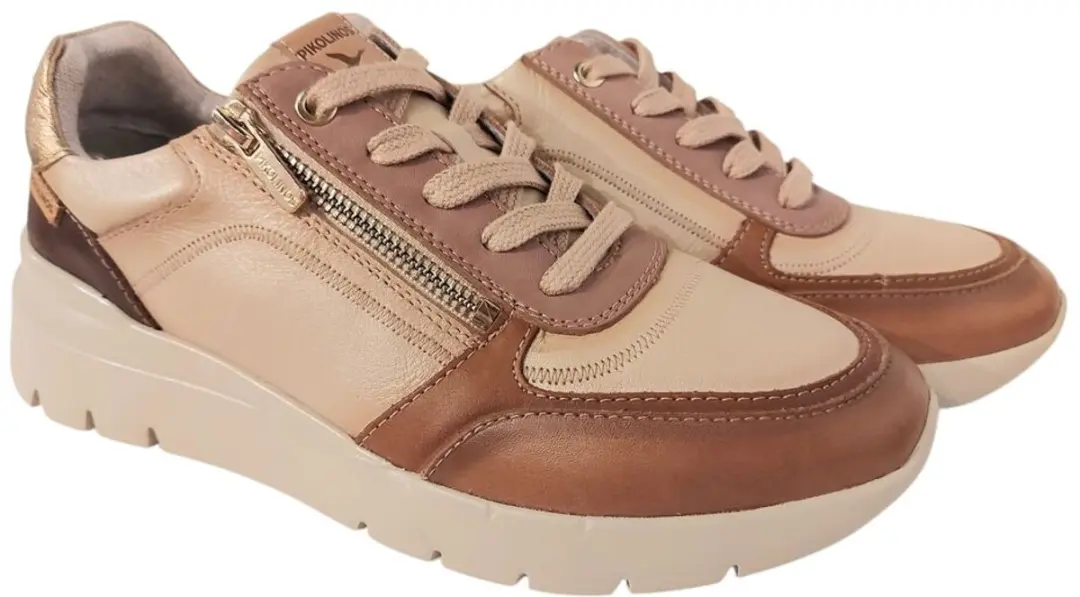 Pikolinos Sneaker Cantabria W4R-6524CPC1 Marfil Bruin Roze Combi
