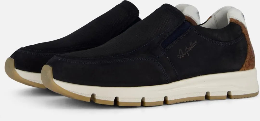 Australian Eagle Instappers Blauw Nubuck