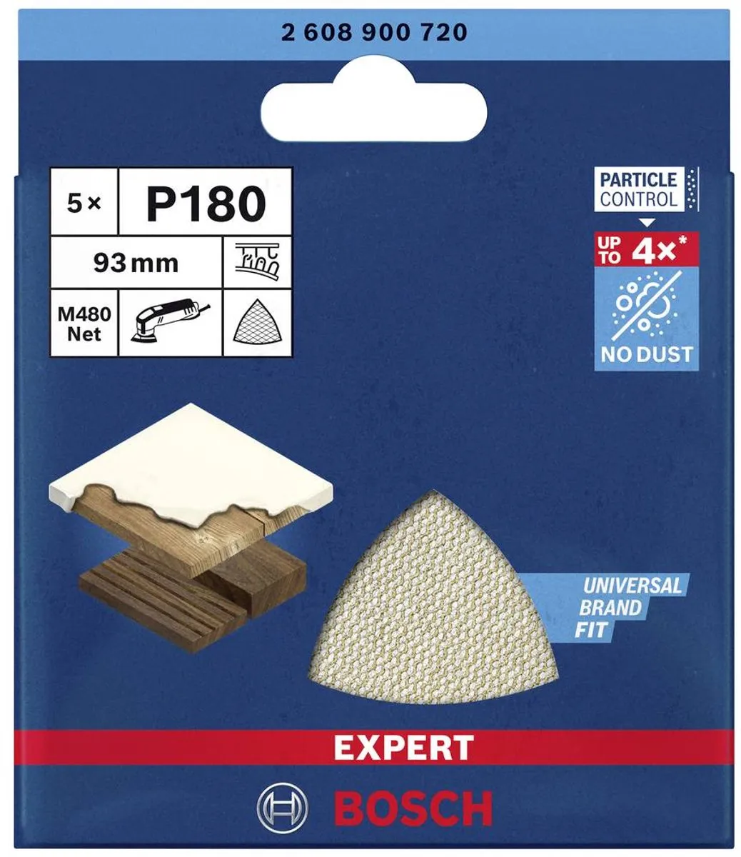Bosch Professional M480 Schuurnet 93mm - 5 Stuks