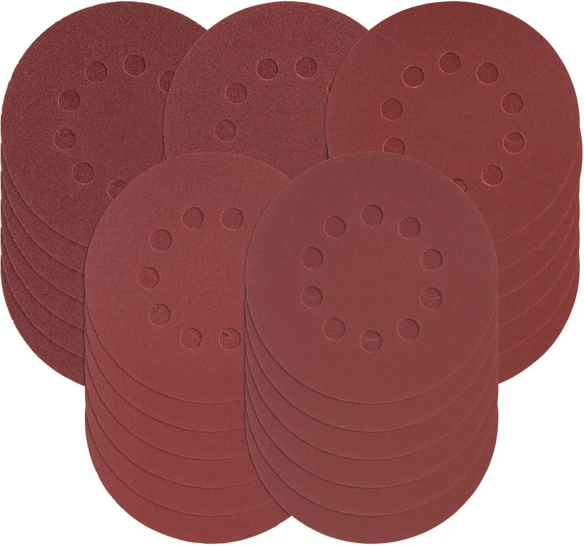 Parkside Schuurpapier set 30 stuks - 180 mm - Korrelgrootte: 60 / 80 / 120 / 180 / 240 per 6 bladen