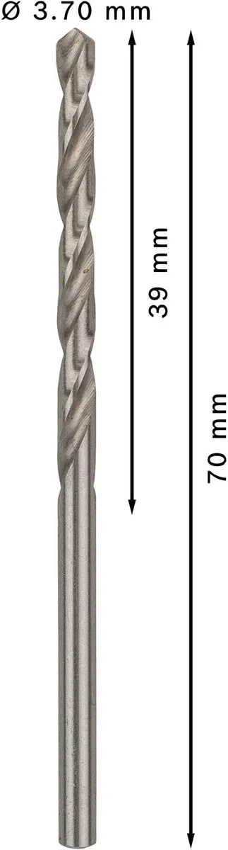 Bosch Professional ST. LINE 3.7mm HSS-G Boor - 10 Stuks